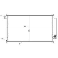 Kondanser Civic 1.5 Hybrid-1.6I 16V-1.8I 16V-2.4I 16V 12- 692×371×16 ORIS CHN842016