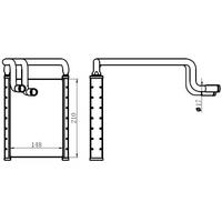 Kalorifer Radyatoru Hyundai I30 Kia Ceed 2007-2014 (148×210×26) ORIS KHY078026