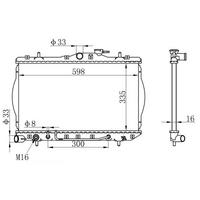 Motor Radyatoru (335×598×16) Accent 95-96 Otomatik ORIS BHY061016