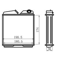 Kalorifer Radyatoru Vectra A Sasi (175×174×32) ORIS KOP001032