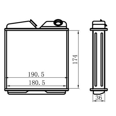 Kalorifer Radyatoru Vectra A Sasi (175×174×32) ORIS KOP001032