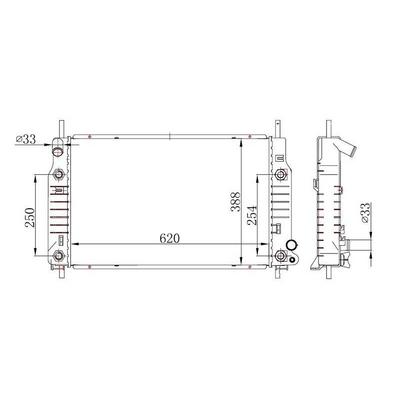 Motor Su Radyatoru Monde I / Ii 1.6 16 V / 1.8 16V / 2.0 16V 92>00 Olcu:(620×388×26) Otomatik ORIS BFR124026