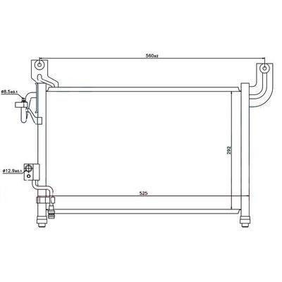 Klima Radyatoru Ranger 2 5D/2 5Td (98-06) Mazda B Serie 2 5D /2 5Td (98-06) ORIS CFR303016