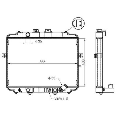 Motor Radyatoru (400×568×26) H100 Manuel ORIS BHY051022