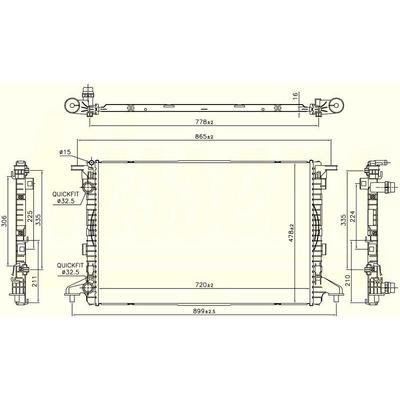 Motor Su Radyatoru A4 Avant 16> A5 Cabriolet Coupe 17> A6 Avant 19> ORIS BAU903016