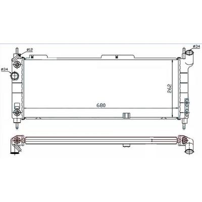 Motor Radyatoru Mekanik Corsa B- 1.2I/1.4I  93- 680×267×23 ORIS MOP141023