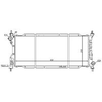 Motor Radyatoru (650×268×42) Corsa B 93-> Combo Manuel ORIS MOP059034