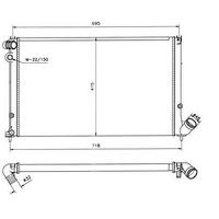 Motor Radyatoru P406(Em - Ym) Xu7Jp / Xu7Jp4(1 8 8V / 1 8 16V) (95-00) Manuel Klimali Olcu:(610×41 ORIS MPE847023