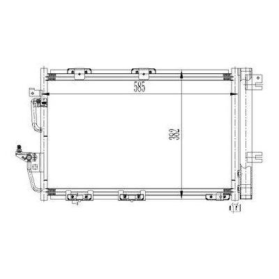 Kondanser Astra H 1.2 16V-1.6I 16V-1.8I 16V 04- / Zafira B 05- 585×382×16 ORIS COP113016