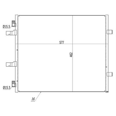 Klima Radyatoru Trafic Ii-Vivaro 2 0Dci M9R (557×462×16) ORIS CRN646016