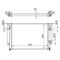 Motor Radyatoru Stilo 1.9 Jtd 01> (580×398×26) ORIS BFI038026