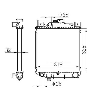 Motor Radyatoru (325×328×32) Swift 1 0I/1 3I 91-> Manuel ORIS BSZ026032