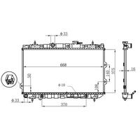 Motor Radyatoru (375×668×16) Cerato 1 6I/2 0I 04-> Otomatik ORIS BKI053016