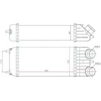 Turbo Intercoller Radyatoru P207 P1007 C2 C3 Ii 1 6Hdi 16V Olcu: (300×147×76) ORIS IPE502080