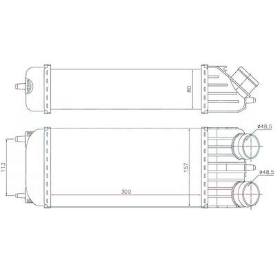 Turbo Intercoller Radyatoru P207 P1007 C2 C3 Ii 1 6Hdi 16V Olcu: (300×147×76) ORIS IPE502080