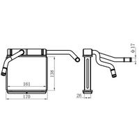 Kalorifer Radyatoru Mazda B-Serisi / Bt-50 Ford Ranger 98- 06 (140×165×26) ORIS KMZ003026