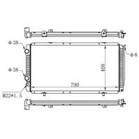 Motor Radyatoru Mekanik Boxer Jumper Ducato 2 0 Hdi 2 5D 2 5Td 2 8 2 8Td Olcu: (790×408×26) / (94 06) ORIS BFI005026