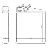 Kalorifer Radyatoru Twingo-Clio-Micra (165×165×32) ORIS KRN011032