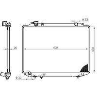 Motor Radyatoru (450×628×26) Ranger 2 5D 98-> Manuel ORIS BFR045026