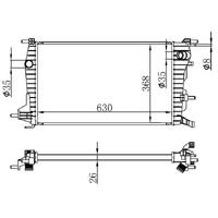 Motor Radyatoru Fluence 1 5Dci ( 630×368×16 ) ORIS BRN063016