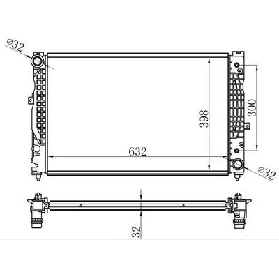 Motor Radyatoru (632×398×32) A4 96- A6 01-> Passat Variant Otomatik ORIS BAU004032