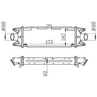 Intercooler Daily 99+/06+ 475×187×64 ORIS IIV001064