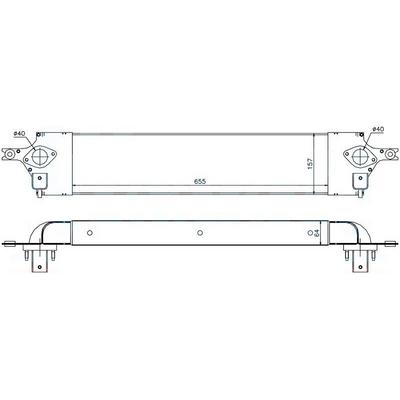 Intercooler Turbo Radyator Nissan Xtrail 2.0 Dci 2007 -> Koleos 2.0 Dci 2008 -> ORIS INI504064