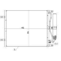 Kondanser Micra 1.5Dci 02- / Note 1.5Dci 06- 492×391×16 ORIS CNI687016