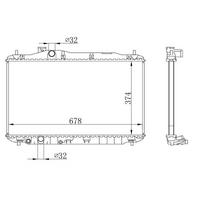 Motor Radyatoru (374×678×18) Civic 08-> Manuel ORIS BHN118018