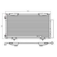 Klima Radyatoru (Kondanser) Avensis 00-03 ( 610×307×16 ) ORIS CTO507016