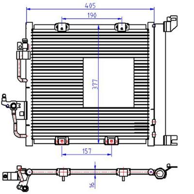 Kondanser Astra H 1.3 Cdti04+ 408×367×16 ORIS COP099016