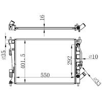 Motor Su Radyator Elentra 11-> I30 12 -> Otomati̇k ORIS BHY526016