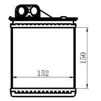 Kalorifer Radyatoru Duster 1 2Tce/1 5Dci/1 6I/2 0I 10-> (150×152×32 ) ORIS KDC012032