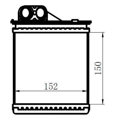 Kalorifer Radyatoru Duster 1 2Tce/1 5Dci/1 6I/2 0I 10-> (150×152×32 ) ORIS KDC012032