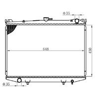 Motor Radyatoru (428×672×26) Nissan D21 2 3D/2 5D Manuel ORIS BNI041026