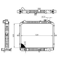 Motor Radyatoru (400×528×32) Bongo  Manuel ORIS BKI015032