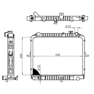 Motor Radyatoru (400×528×32) Bongo  Manuel ORIS BKI015032