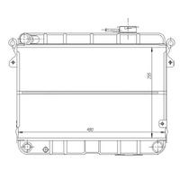 Motor Radyatoru M131 (470×290×34) ORIS MFI051034