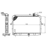 Motor Radyatoru (375×535×26) Bongo   Manuel ORIS BKI025026