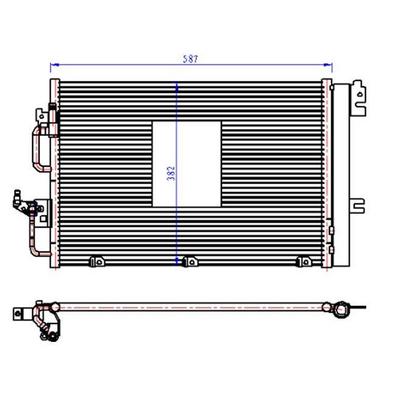 Kondanser Astra H 1.4I/1.6I 04+ 585×367×16 ORIS COP096016