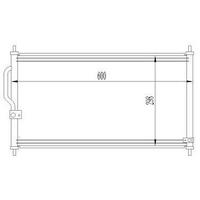 Kondanser Cr-V 2.0I 16 V 95- / Integra 1.8I 16V 97- 600×298×16 ORIS CHN090016