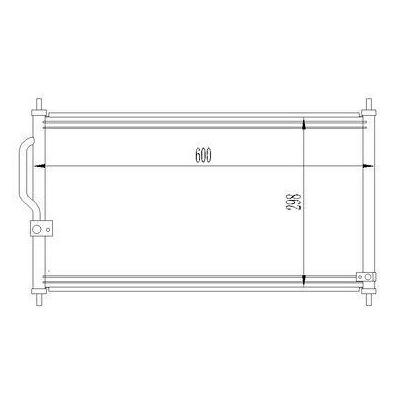 Kondanser Cr-V 2.0I 16 V 95- / Integra 1.8I 16V 97- 600×298×16 ORIS CHN090016