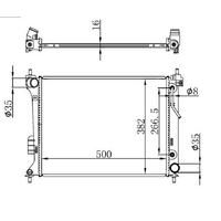 Motor Su Radyatoru I20 1 2 08-14 Benzinli Otomatik ORIS BHY111016