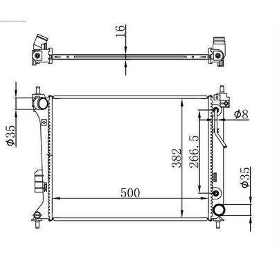 Motor Su Radyatoru I20 1 2 08-14 Benzinli Otomatik ORIS BHY111016