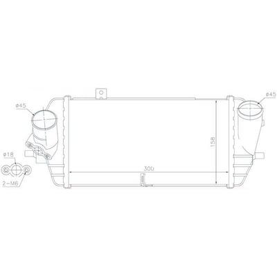 Intercooler (Ara Sogutucu) Hyundai Accent Blue 1.6 Crdi 2011-> I30 1.6 Crdi 2012-> I20 1.4 Crdi 2008-> Kia Ceed 1.6 Crdi 2012-> Rio Iii 2011-> ORIS IHY501090