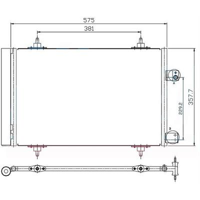 Klima Radyatoru (Kondanser) P407 P508 C5 Iii 2008> Dw10Bted4 (2.0 Hdi 16V) ORIS CPE757016