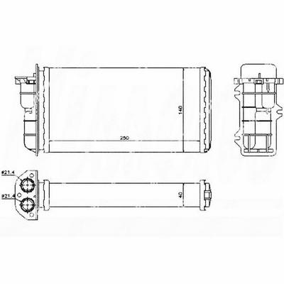 Kalorifer Radyatoru Marea (250×140×32) ORIS KFI009032