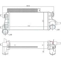 Turbo Intercooler Radyatoru Focus Iii 11>17 C-Max 11> Courier 14> 1.0 Ecoboost ORIS IFR507062