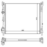 Motor Radyatoru (480×415×23) Clio 1 5Dci 01-> Manuel ORIS MRN027023