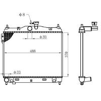 Motor Radyatoru (370×488×16) Getz 1 4I Manuel ORIS BHY017016